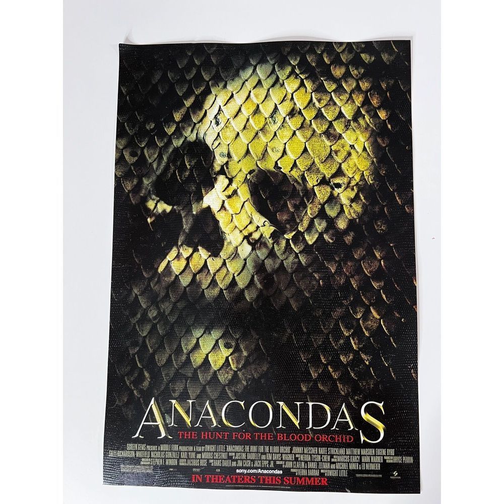 Anacondas: The Hunt for the Blood Orchid Original Movie Poster